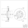 600-72015 Brake Rotor, 1991-2004 Multiple Makes/Models, Position: Front - image 2