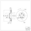 600-74056D Brake Rotor, 2011-2018 Multiple Makes/Models, Position: Right Front - image 2