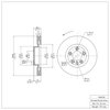 600-74057D Brake Rotor, 2011-2018 Multiple Makes/Models, Position: Left Front - image 2