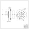 600-75010 Brake Rotor, 2001-2006 Lexus/Toyota/Scion, Position: Rear - image 2
