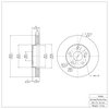 600-76052 Brake Rotor, 1992-2006 Lexus/Toyota/Scion, Position: Front - image 2