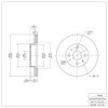 600-76056 Brake Rotor, 1993-2002 Multiple Makes/Models, Position: Front - image 2