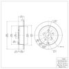 600-76069 Brake Rotor, 2000-2010 Multiple Makes/Models, Position: Rear - image 2