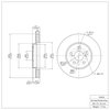 600-76075 Brake Rotor, 2002-2015 Lexus/Toyota/Scion, Position: Front - image 2