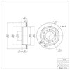600-76127 Brake Rotor, 2001-2009 Lexus/Toyota/Scion, Position: Rear - image 2