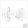 600-76134 Brake Rotor, 2006-2018 Lexus/Toyota/Scion, Position: Rear - image 2
