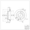 600-76137 Brake Rotor, Fits Select Lexus/Toyota/Scion, Position: Rear - image 2