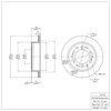 600-76143 Brake Rotor, Fits Select Lexus/Toyota/Scion, Position: Rear - image 2