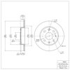600-80023 Brake Rotor, 1990-1993 Ford/Lincoln/Mercury/Mazda, Position: Rear - image 2