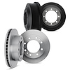 6004-40035 Brake Rotors with Drums Kit, 1994-1997 Mopar, Position: Front and Rear - image 1