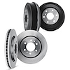 6004-92060 Brake Rotors with Drums Kit, 2016-2018 Infiniti/Nissan, Position: Front and Rear