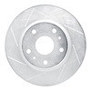 611-01004L Slotted Brake Rotor [Silver], 2007-2019 Suzuki, Position: Front Left - image 1