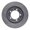 611-02019R Slotted Brake Rotor [Silver], 1987-1995 Porsche, Position: Front Right - image 2