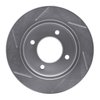 611-03010R Slotted Brake Rotor [Silver], 1997-2006 Kia/Hyundai/Genesis, Position: Rear Right - image 3