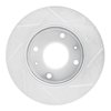 611-03015L Slotted Brake Rotor [Silver], 2001-2003 Kia/Hyundai/Genesis, Position: Front Left - image 3