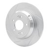 611-03039L Slotted Brake Rotor [Silver], 2009-2020 Kia/Hyundai/Genesis, Position: Rear Left - image 2