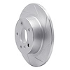 611-11004R Slotted Brake Rotor [Silver], 1994-2004 Land Rover, Position: Rear Right - image 1
