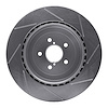611-13015L Slotted Brake Rotor [Silver], 2003-2004 Subaru, Position: Rear Left - image 1