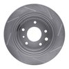 611-20007L Slotted Brake Rotor [Silver], 1990-1995 Jaguar, Position: Rear Left - image 4