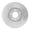 611-20009L Slotted Brake Rotor [Silver], 1995-2006 Jaguar, Position: Rear Left - image 4