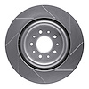 611-20016L Slotted Brake Rotor [Silver], 2000-2006 Jaguar, Position: Front Left - image 1