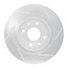 611-21003L Slotted Brake Rotor [Silver], 1998-2003 Kia/Hyundai/Genesis, Position: Rear Left - image 3