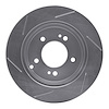 611-21010R Slotted Brake Rotor [Silver], 2007-2012 Kia/Hyundai/Genesis, Position: Rear Right - image 1