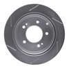 611-21013R Slotted Brake Rotor [Silver], 2010-2013 Kia/Hyundai/Genesis, Position: Rear Right - image 4