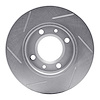 611-28005R Slotted Brake Rotor [Silver], 1989-1991 Peugeot, Position: Rear Right - image 1