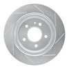 611-31025L Slotted Brake Rotor [Silver], 1988-1994 BMW, Position: Rear Left - image 4