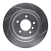 611-31044L Slotted Brake Rotor [Silver], 1996-2003 BMW, Position: Rear Left - image 1