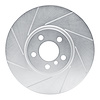 611-31137L Slotted Brake Rotor [Silver], 2002-2006 BMW, Position: Front Left - image 1