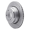611-31138R Slotted Brake Rotor [Silver], 2002-2006 BMW, Position: Rear Right - image 1