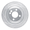 611-32007L Slotted Brake Rotor [Silver], 2009-2014 Mini, Position: Rear Left - image 1
