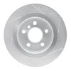 611-32016L Slotted Brake Rotor [Silver], Fits Select Multiple Makes/Models, Position: Rear Left - image 2