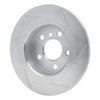 611-32016L Slotted Brake Rotor [Silver], Fits Select Multiple Makes/Models, Position: Rear Left - image 3