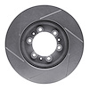611-37008R Slotted Brake Rotor [Silver], 1992-2002 Multiple Makes/Models, Position: Front Right - image 1