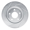 611-39023L Slotted Brake Rotor [Silver], Fits Select Multiple Makes/Models, Position: Front Left - image 1