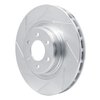 611-40013L Slotted Brake Rotor [Silver], 1992-2002 Mopar, Position: Front Left - image 2