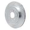 611-40014L Slotted Brake Rotor [Silver], 1992-2002 Mopar, Position: Rear Left - image 2