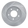 611-40067L Slotted Brake Rotor [Silver], 1987-1990 Mopar, Position: Front Left - image 1