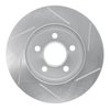 611-40080L Slotted Brake Rotor [Silver], 1996-2000 Mopar, Position: Front Left - image 3