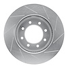 611-40110L Slotted Brake Rotor [Silver], Fits Select Mopar, Position: Front Left - image 1