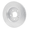 611-42000L Slotted Brake Rotor [Silver], 2005-2010 Mopar, Position: Front Left - image 1