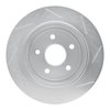 611-42001L Slotted Brake Rotor [Silver], 2005-2010 Mopar, Position: Rear Left - image 2