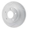 611-42015L Slotted Brake Rotor [Silver], 1980-1989 Multiple Makes/Models, Position: Front Left - image 3