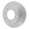 611-46023L Slotted Brake Rotor [Silver], 2006-2011 GM, Position: Front Left - image 1