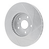 611-46025L Slotted Brake Rotor [Silver], 2008-2014 GM, Position: Front Left - image 1