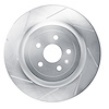 611-47039L Slotted Brake Rotor [Silver], Fits Select GM, Position: Rear Left - image 1