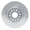611-48090L Slotted Brake Rotor [Silver], Fits Select GM, Position: Front Left - image 1